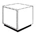 Display Cube with Optional Door