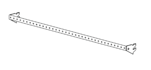 Crossbar with Perforations