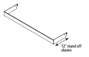 Crossbar with Perforations, Heavy-Duty