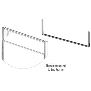 End Cap Sign Holder Basic Upright Mount