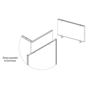 End Frame Top Mount Sign Holder