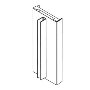 Vertical End Cover Extension with Sign Channel
