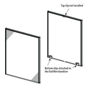 Flush Outside End Merchandiser for TLEGSILSL