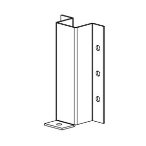 Galvanized Half Upright Support Bracket