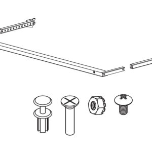 Lift and Drop Sign Channel Crossbar with Adjustable Bracket