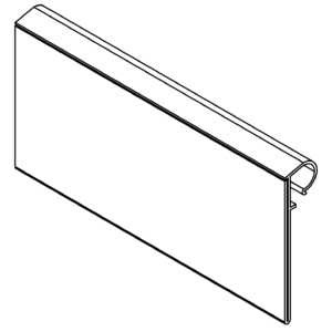 Plastic Label Holder for L- and T Front Peghooks
