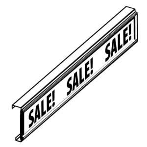 Pallet Rack Beam Cover with Sign Holder