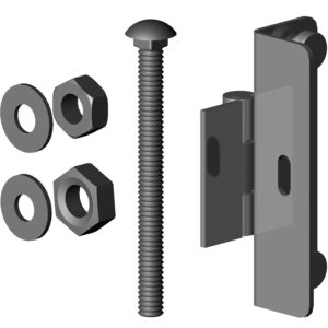 Pallet Rack Security Door Hardware Kit