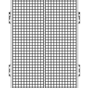 Pallet Rack Wire Grid Product Retainer 2" x 2"