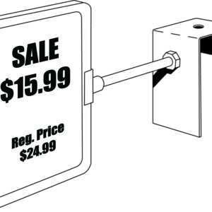 Sign Holder for Box Beam Mount