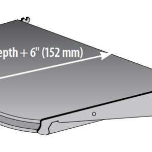 Standard Upper Shelf with Radius Front