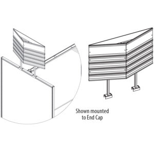 Triangular End Cap Sign Holder