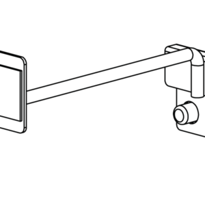 Tag Holder Arm, Crossbar Mounted