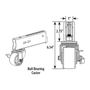 T-Leg Straight-In Locking, Spring Loaded