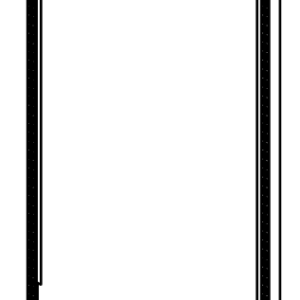 Vesta Fixture Divider Panel Upright Slotted End Frame