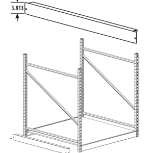 Wide Span End Frame Kick Plate