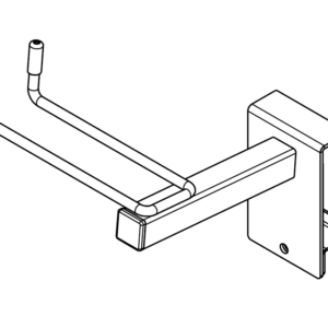Wide Span, Regular-Duty, Beam-Mounted, Long-Handled Tool Hook