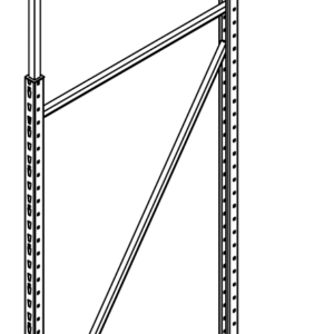 Wide Span Sign Holder, Adjustable Height, Top-Post-Mounted Arm