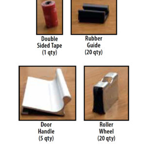 Sliding Door Kit Glass Replacement Parts Kit