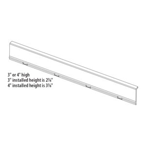 @Front Shelf Plastic Front - Heavy-Duty