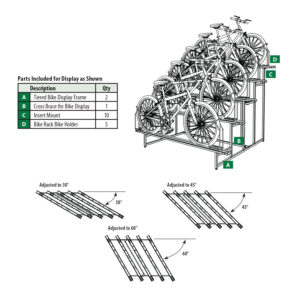 5-Tiered Bike Display