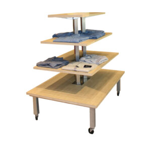 Contemporary Display Table, 4-Tier