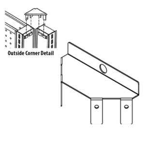Dressing Room Upright Spacer