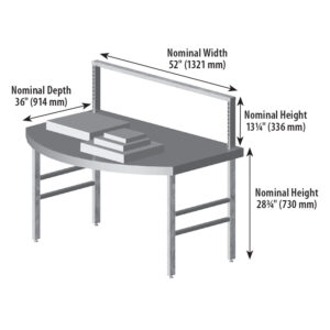 Large Hangrod Display Table