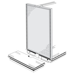 End Frame, Pegboard Exterior and Hardboard Interior Panels
