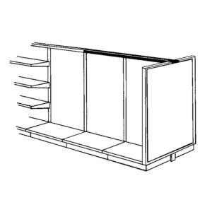 End Frame, Wire Grid Exterior and Hardboard Interior Panels or Wire Grid Exterior Panels Only (EF(NH)(NW)005WG)