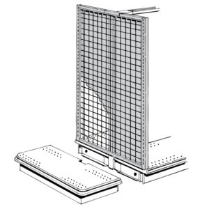 End Frame, Wire Grid Exterior and Hardboard Interior Panels or Wire Grid Exterior Panels Only