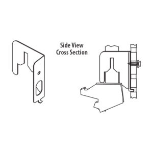 Extended Peg Panel Mount Brackets for Vertical Divider Bars