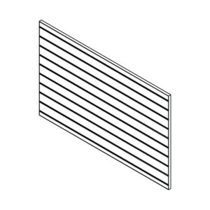 Extended Slatwall Panel with Reinforced Edges
