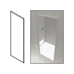 Fitting Room Metal Framed Mirror