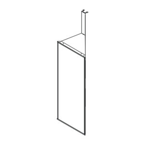 Fitting Room Metal Framed Single Corner Mirror