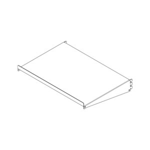 Freestanding Side Cap Metal Shelf