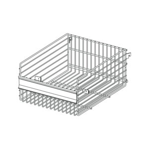 Freestanding Side Cap Wire Basket