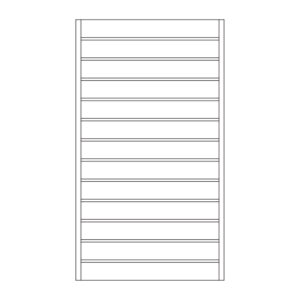 Framed Slatwall End Panel