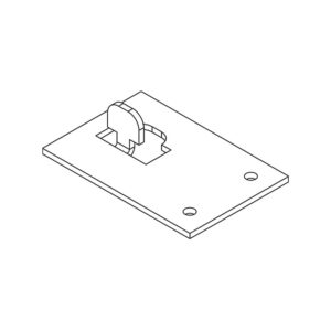 Half Basic Upright Wall Mount Support Bracket