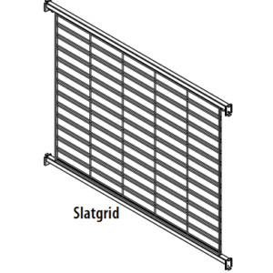 Luxe Queuing Wire Grid Backs with One (1) Panel Per Section