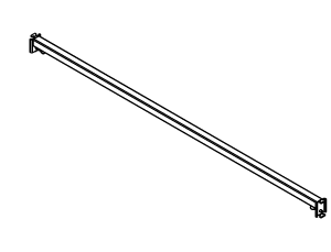 Luxe Queuing Fixture Post Connector Rail