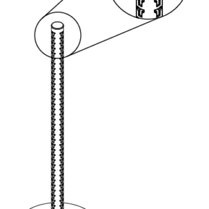 Luxe Queuing Post Slotted on Four (4) Sides