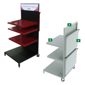 Modified Trial Size Basket Display with Sign Holder