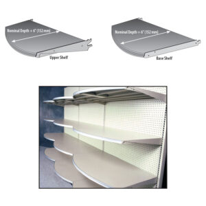 Standard Upper & Base Shelf with Radius Front