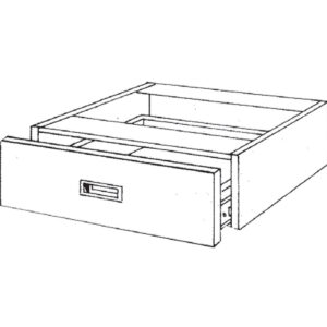 Pharmacy Wood Single Drawer