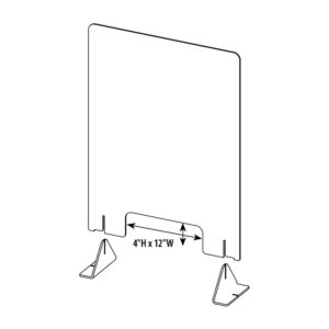 Protective Shield Counter Top Mounted