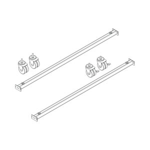 Produce Display Bolt-on Casters Kit