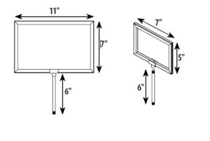 Queuing Systems Sign Holder and Stem