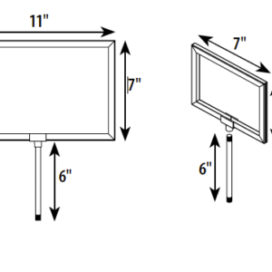 Queuing Systems Sign Holder and Stem