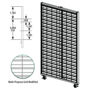 Rolling Gondola Upright Feature End (Wire)